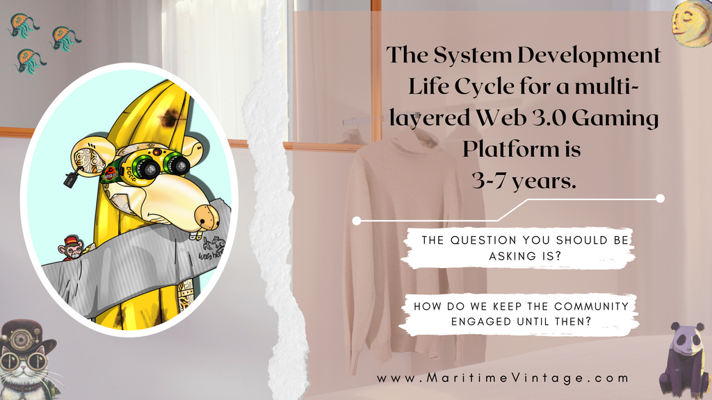 The System Development Life Cycle for a multi-layered Web 3.0 Gaming & Metaverse Platform is 3-7 years.